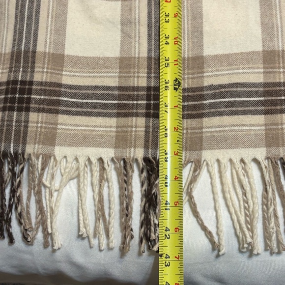 Polo by Ralph Lauren Women’s Plaid Fringe Trim Shirt Dress Brown & Cream Size 6 - Picture 5 of 10